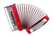 Retro accordion isolated on white Retro accordion isolated on white