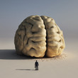 man before big brain