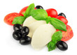 mozzarella with fresh cherry tomatoes