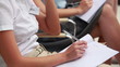 Close-up on a notepad