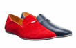 Two men shoes over white background Two men shoes over white background