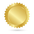 Blank Golden Guarantee Label