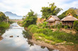 Laos Huts, Vang Vieng, Laos