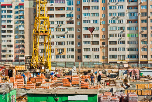 Photo: Work on building Work on building