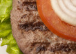 Hamburger with salad