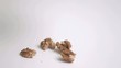 Walnut falling in super slow motion