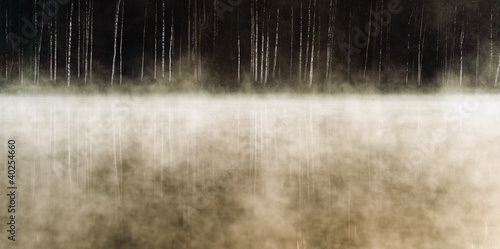 Photo: Foggy lake Foggy lake