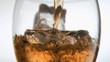 Drink been poured in super slow motion