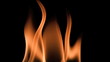 Big flame in super slow motion