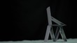 House of cards falling in super slow motion