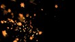 Six-pointed stars flowing in super slow motion