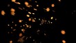Nice six-pointed stars shining in super slow motion