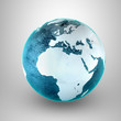 Model of Earth. Conceptual symbol of the Earth