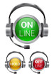 Vector: Vector callcenter buttons Vector callcenter buttons