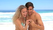 Beautiful couple taking a picture together