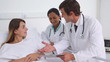 Doctor giving explanation to a patient