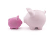 Two piggy banks with clipping path Two piggy banks with clipping path