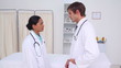 Doctors talking together