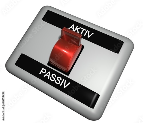 Illustration: 3D Schalter - AKTIV - PASSIV 3D Schalter - AKTIV - PASSIV