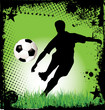 Soccer grunge background Soccer grunge background