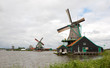 Kinderdijk Dutch Windmills along River Kinderdijk Dutch Windmills along River