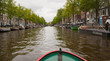 Amsterdam Canal from Boat on Canal Amsterdam Canal from Boat on Canal