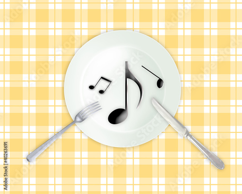 Illustration: 音楽を食す 音楽を食す
