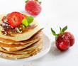 pancakes with strawberries pancakes with strawberries