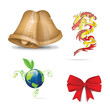 Vector: abstract web and shiny symbols set abstract web and shiny symbols set