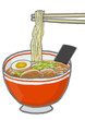 あつあつのラーメン