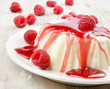 Delicious dessert with fresh berries and mint Delicious dessert with fresh berries and mint