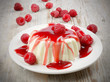 Delicious dessert with fresh berries and mint Delicious dessert with fresh berries and mint