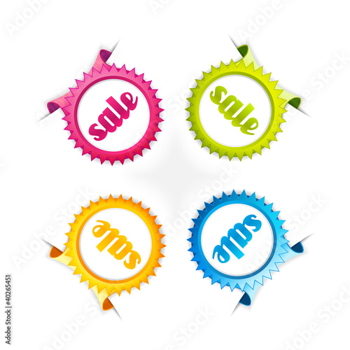 Vektor: Set of colorful labels. Set of colorful labels.