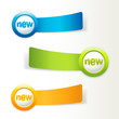 Set of colorful labels.