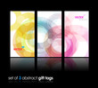 Set of abstract colorful circle illustrations. Set of abstract colorful circle illustrations.