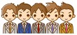 Illustration: ビジネスマン 複数 イラスト ビジネスマン 複数 イラスト