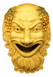 Gypsum theatrical mask.