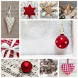 Weihnachtsdekoration in Rot und Weiß