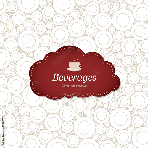 Vektor: Restaurant menu design, with seamless background Restaurant menu design, with seamless background