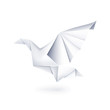 Vector: Paper dove, origami Paper dove, origami