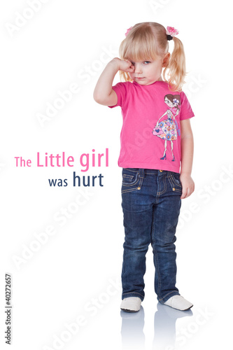 Photo: The little girl was hurt The little girl was hurt
