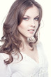 Face of a beautiful young woman