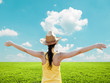 Young woman in field Young woman in field