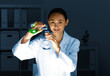 Photo: Young chemist working in laboratory Young chemist working in laboratory