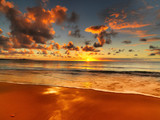 beautiful sunset on the Australian beach - Fine Art prints