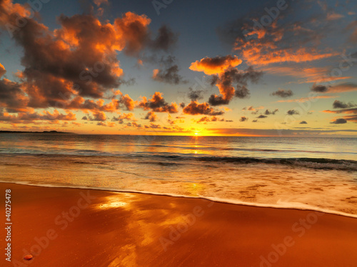 Photo: beautiful sunset on the Australian beach beautiful sunset on the Australian beach
