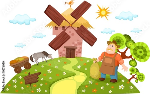Vektor: windmill windmill