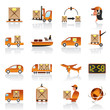 Vector: Logistic icons set - vector illustration Logistic icons set - vector illustration