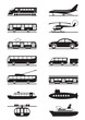 Vector: Passenger and public transportation Passenger and public transportation