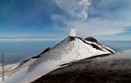 Photo: eruption etna eruption etna
